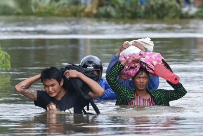 Đóng cửa hơn 200 trường học tại Myanmar do lũ lụt nghiêm trọng