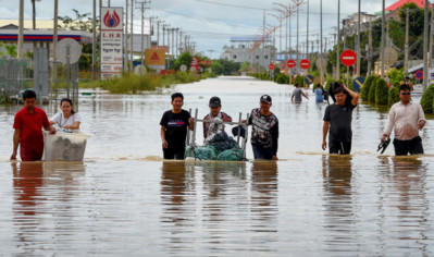 Campuchia: Mưa lũ tiếp tục ảnh hưởng tới nhiều tỉnh, thành