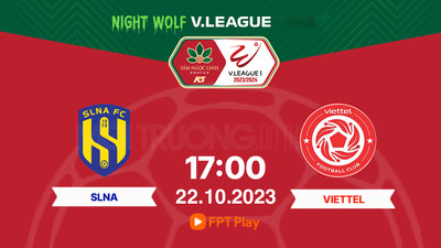 VTV5 Trực tiếp SLNA vs Viettel, V-League 2023/24, 17h00 hôm nay 22/10