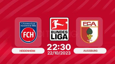 Nhận định, Trực tiếp Heidenheim vs Augsburg, Bundesliga, 22h30 ngày 22/10