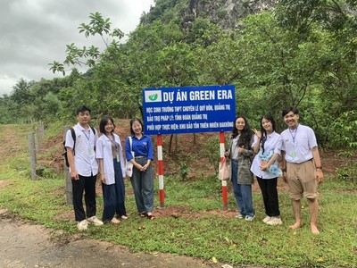 Quảng Trị: Nhóm học sinh Trường THPT Lê Quý Đôn trồng 1.000 cây vào rừng tự nhiên