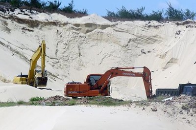 Quảng Bình: Phát hiện, tạm giữ 600m3 cát không rõ nguồn gốc