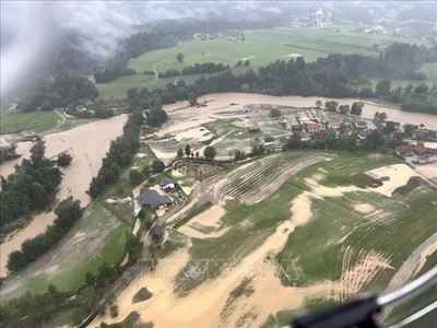 Cảnh báo lũ lụt do mưa lớn tại Slovenia, Croatia