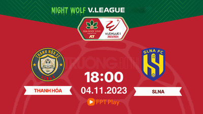 VTV5 Trực tiếp Thanh Hóa vs SLNA, V-League 2023/24, 18h00 hôm nay 4/11