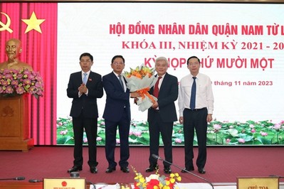 Ông Mai Trọng Thái giữ chức Chủ tịch UBND quận Nam Từ Liêm nhiệm kỳ 2021-2026