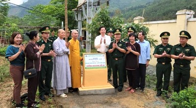Nghệ An: Bàn giao giếng nước sạch cho Trường PTDTBT Tiểu học Nhôn Mai