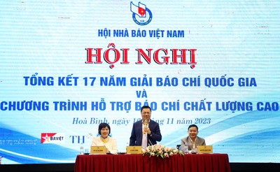 Hội Nhà báo Việt Nam tổng kết 17 năm Giải Báo chí Quốc gia