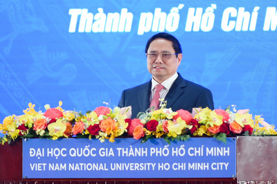 Thủ tướng Phạm Minh Chính dự lễ khai khóa năm 2023 của ĐHQG TP Hồ Chí Minh