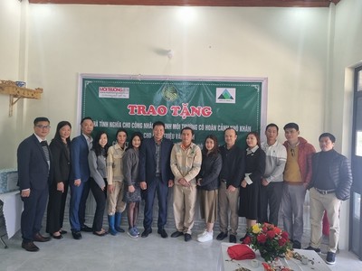 Khánh thành căn nhà tình nghĩa cho công nhân vệ sinh môi trường Triệu Văn Sinh tại Sơn La