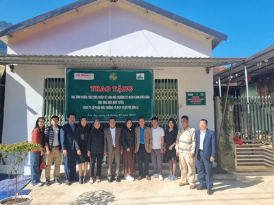 Khánh thành nhà tình nghĩa cho công nhân vệ sinh môi trường Điêu Như Tuyến tại Sơn La