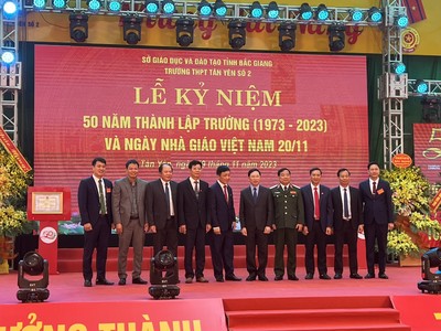Bắc Giang: Trường THPT Tân Yên số 2 tổ chức kỷ niệm 50 năm ngày thành lập