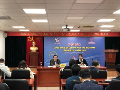 Giải Bóng bàn Cúp Hội Nhà báo Việt Nam lần thứ XVI gần 200 vận động viên tham gia