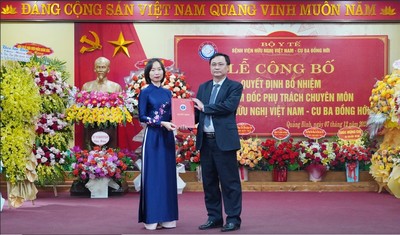Bệnh viện Hữu nghị Việt Nam-Cu Ba Đồng Hới có tân Phó Giám đốc