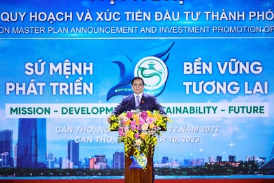 Thủ tướng dự Hội nghị công bố Quy hoạch và xúc tiến đầu tư thành phố Cần Thơ