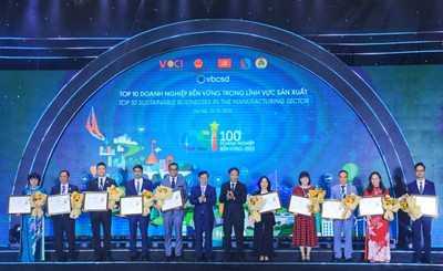Tôn vinh 100 doanh nghiệp bền vững tại Việt Nam năm 2023