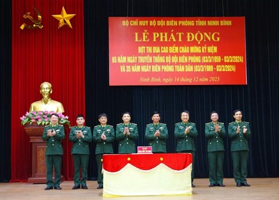 Ninh Bình: Phát động thi đua kỷ niệm 65 năm Ngày truyền thống Bộ đội biên phòng