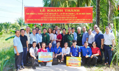 Huyện Ba Tri, tỉnh Bến Tre: Tổ chức Lễ khánh thành công trình “Con đường ước mơ”