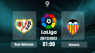 Nhận định, Trực tiếp Rayo Vallecano vs Valencia 01h00 hôm nay 20/12, La Liga