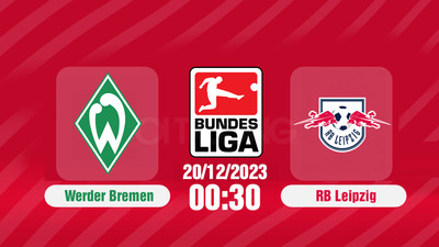 Nhận định bóng đá, Trực tiếp Werder Bremen vs RB Leipzig 00h30 ngày 20/12, Bundesliga