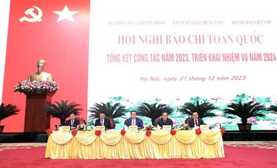 Hội nghị Báo chí toàn quốc tổng kết công tác năm 2023, triển khai nhiệm vụ năm 2024
