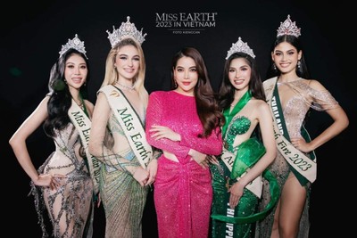 Người đẹp đến từ Albania đăng quang Miss Earth 2023, Đỗ Thị Lan Anh đoạt Á hậu 2
