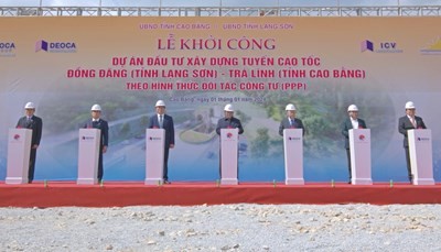 Thủ tướng Chính phủ phát lệnh khởi công cao tốc Đồng Đăng - Trà Lĩnh