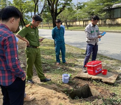Đà Nẵng: Phát hiện một doanh nghiệp xả thải ra môi trường