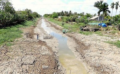 Nguy cơ thiếu nước và xâm nhập mặn nghiêm trọng tại đồng bằng sông Cửu Long mùa khô năm nay