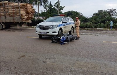 Thông tin về vụ nam thanh niên tử vong sau va chạm với xe Cảnh sát giao thông tại Quảng Nam