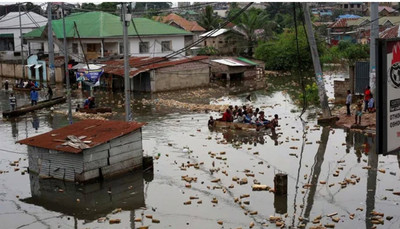 Lũ lụt khiến mực nước sông Congo dâng cao, hơn 300 người thiệt mạng