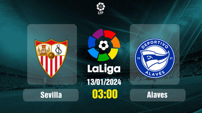 Link xem trực tiếp bóng đá Sevilla vs Alaves 03h00 hôm nay 13/1/2024