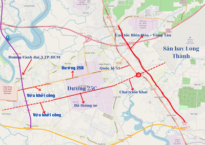 Bất động sản Nhơn Trạch nở rộ khi khởi công tuyến đường nối Vành đai 3, quốc lộ 51, cao tốc