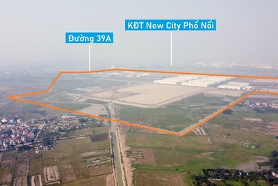 Toàn cảnh KCN và CCN Yên Mỹ gần 330 ha đang xây dựng ở Hưng Yên