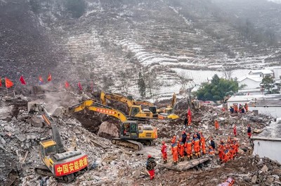 Trung Quốc: Số người thiệt mạng trong vụ lở đất tăng lên 43 người
