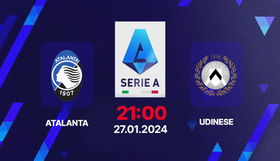 Link xem trực tiếp bóng đá Atalanta vs Udinese 21h00 hôm nay 27/1, Serie A