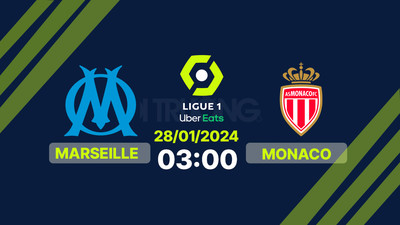 Nhận định, Trực tiếp bóng đá Marseille vs Monaco, 03h00 ngày 28/1, Ligue 1
