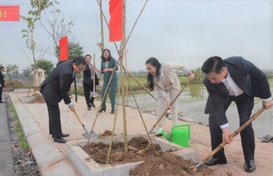 Hưng Hà (Thái Bình): Phấn đấu ít nhất mỗi người dân trồng một cây xanh trong năm 2024