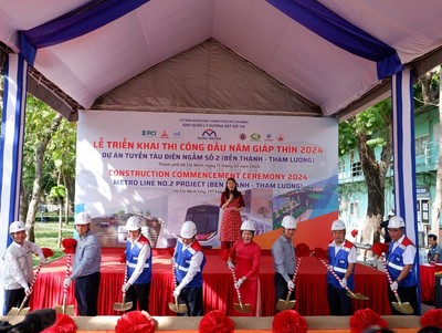 TP.Hồ Chí Minh: Triển khai thi công đầu năm Giáp Thìn 2024 dự án tuyến tàu điện ngầm số 2
