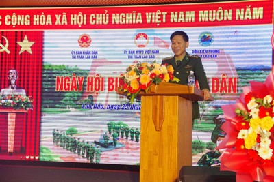 Tổ chức điểm “Ngày hội biên phòng toàn dân” tại huyện miền núi Hướng Hóa