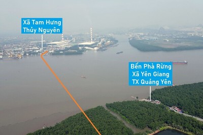 Hải Phòng sắp hoàn thành cầu Bến Rừng nối đôi bờ Hải Phòng- Quảng Ninh qua sông Đá Bạch