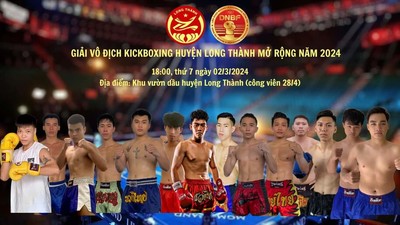 Trung tâm Văn hoá huyện Long Thành tổ chức giải Kickboxing mở rộng 2024