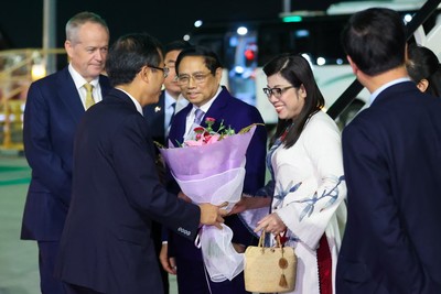 Thủ tướng Phạm Minh Chính bắt đầu chuyến công tác tại Australia