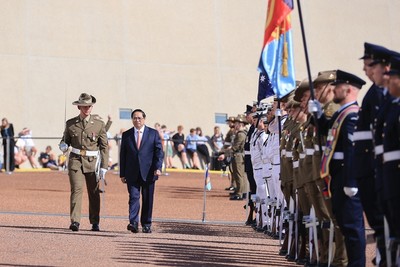 Lễ đón Thủ tướng Phạm Minh Chính thăm chính thức Australia