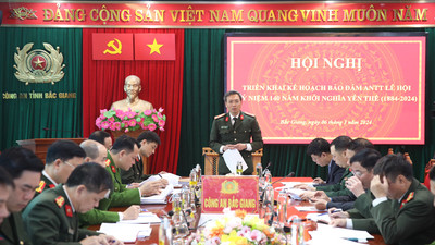 Bắc Giang: Bảo đảm tốt an ninh trật tự Lễ hội kỷ niệm 140 năm Khởi nghĩa Yên Thế