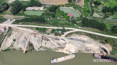 Yên Dũng - Bắc Giang: Cần biện pháp cứng rắn để xử lý dứt điểm bãi VLXD trái phép tại xã Hương Gián