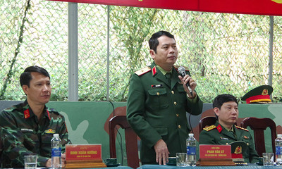 Bộ chỉ huy quân sự Quảng Bình luyện tập chuyển trạng thái sẵn sàng chiến đấu năm 2024