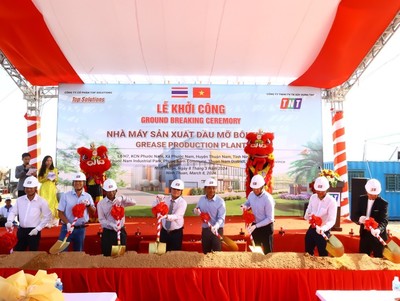 Ninh Thuận: Khởi công Nhà máy sản xuất dầu mỡ bôi trơn vốn đầu tư 134 tỷ đồng