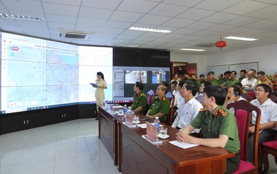 Thí điểm tiếp nhận, xử lý thông tin tại Trung tâm Thông tin chỉ huy Công an TP Đà Nẵng