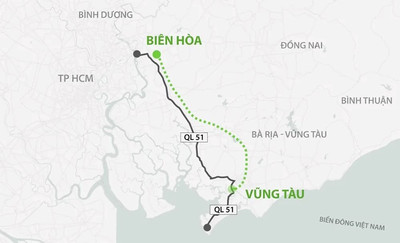 Khởi công đường nối cao tốc Biên Hòa - Vũng Tàu vào tháng 10/2024