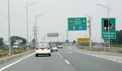 Bàn giao hệ thống đường gom song hành cho tuyến cao tốc Hà Nội - Bắc Giang